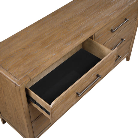 Modern European furniture - Modern Brown Dresser of 6 Drawers - www.oroa.com