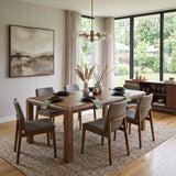 Extendable Rectangular Wooden Dining Table | OROA