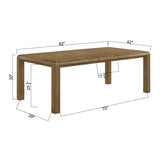 Extendable Rectangular Wooden Dining Table | OROA