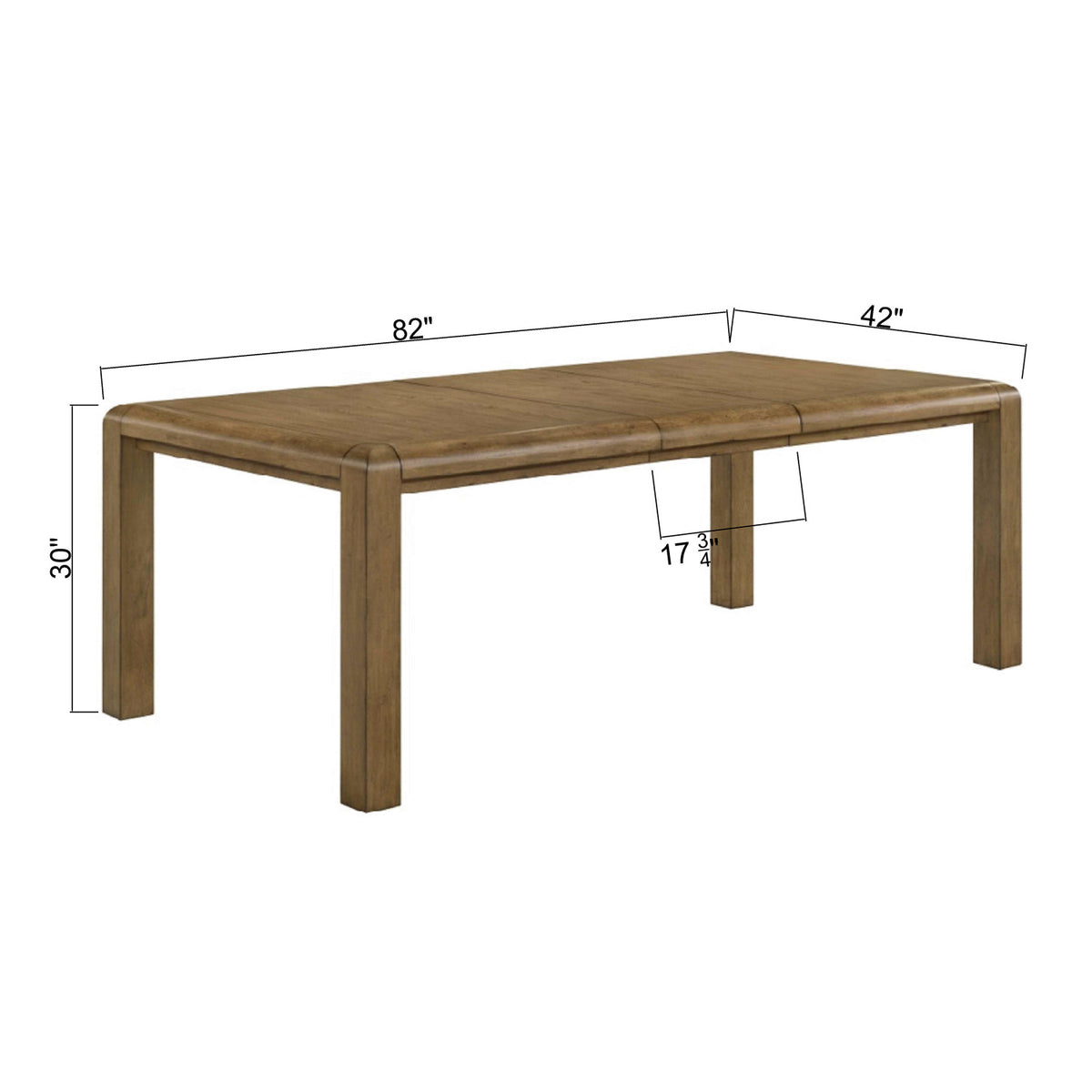 Extendable Rectangular Wooden Dining Table | OROA