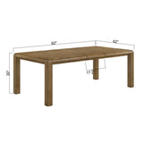 Extendable Rectangular Wooden Dining Table | OROA