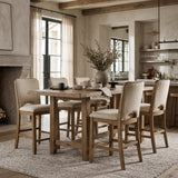 Modern European furniture - Brown Counter Height Dining Chairs (2) - www.oroa.com