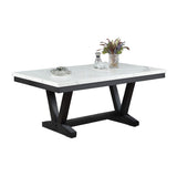 Black Marble Top Dining Table | OROA