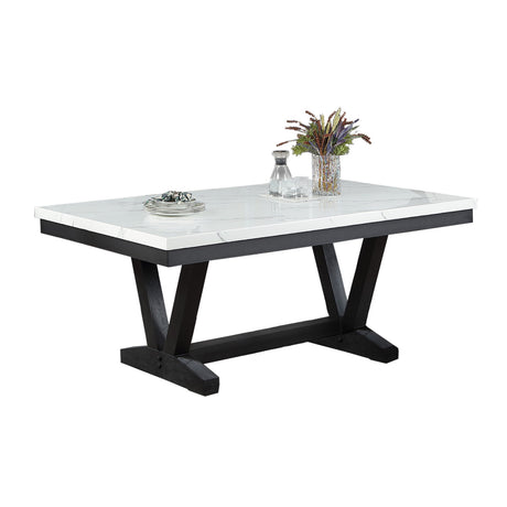 Black Marble Top Dining Table | OROA