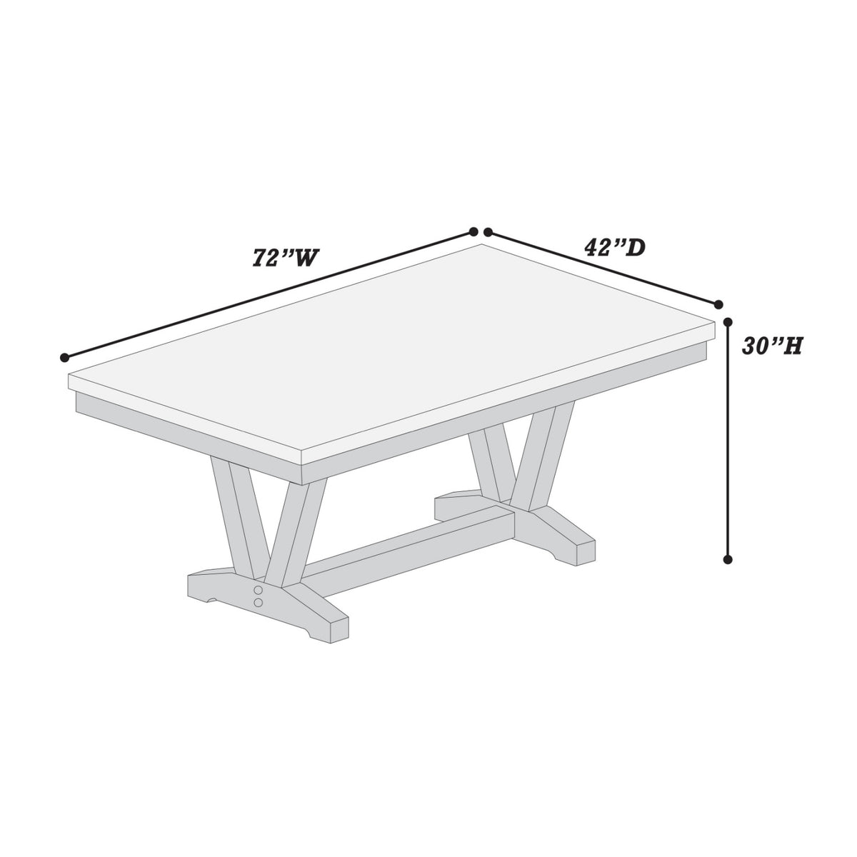 Black Marble Top Dining Table | OROA