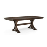 Brown Wooden Extendable Dining Table | OROA