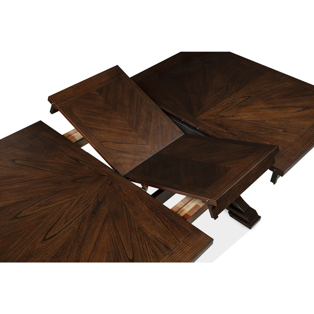 Brown Wooden Extendable Dining Table | OROA