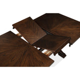 Brown Wooden Extendable Dining Table | OROA