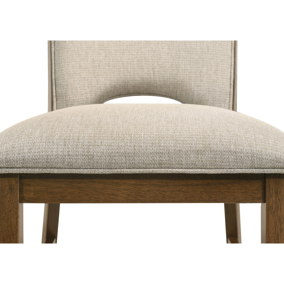 Contemporary Brown Finish Dining Chairs (2) | OROA
