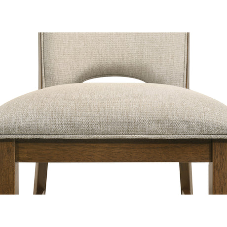 Contemporary Brown Finish Dining Chairs (2) | OROA