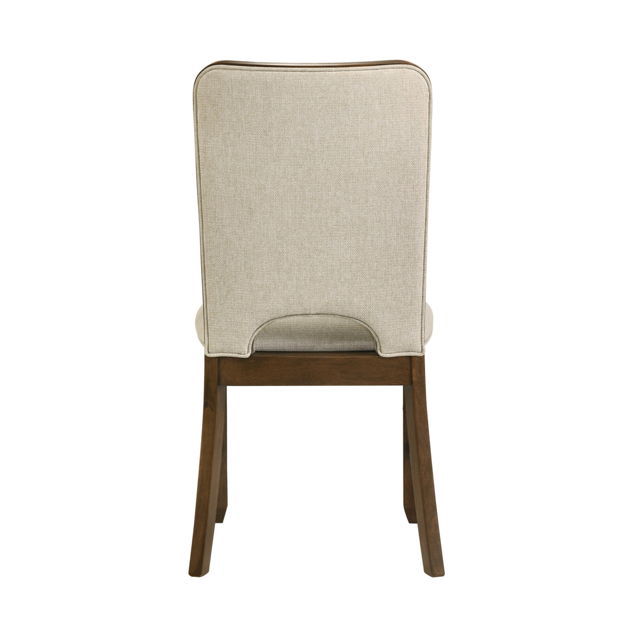 Contemporary Brown Finish Dining Chairs (2) | OROA