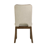 Contemporary Brown Finish Dining Chairs (2) | OROA