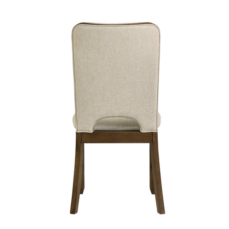 Contemporary Brown Finish Dining Chairs (2) | OROA