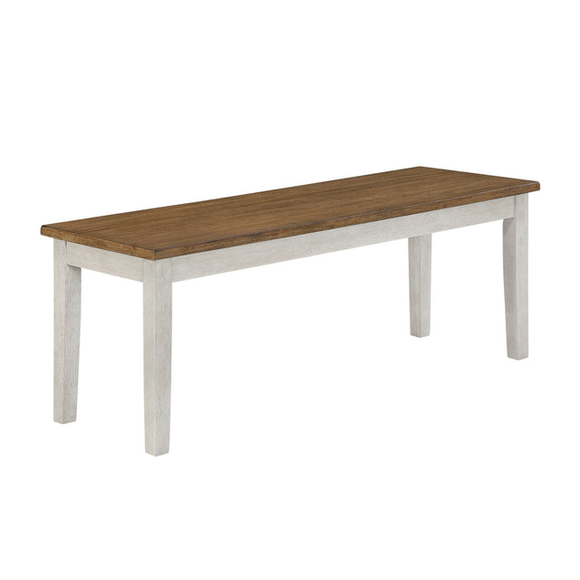 White Brown Dining Bench by OROA