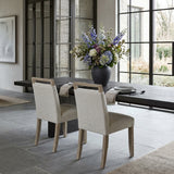 Upholstered Lattice-back Design Dining Chairs (2) | OROA