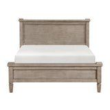 Modern European furniture - Gray Oak Queen Platform Canopy Bed - www.oroa.com