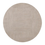 Contemporary Round Light Gray White Dining Table | OROA