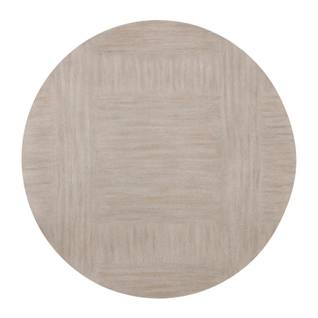 Contemporary Round Light Gray White Dining Table | OROA
