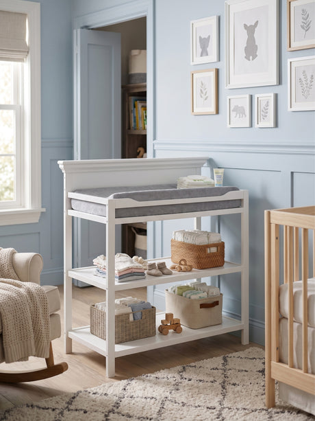 White Wooden Baby Changing Table | OROA Kids