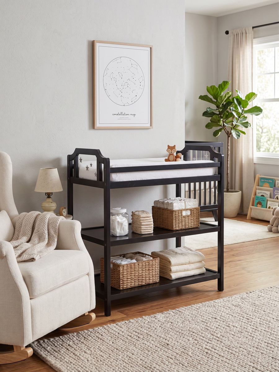 Celeste Black Changing Table | OROA Kids