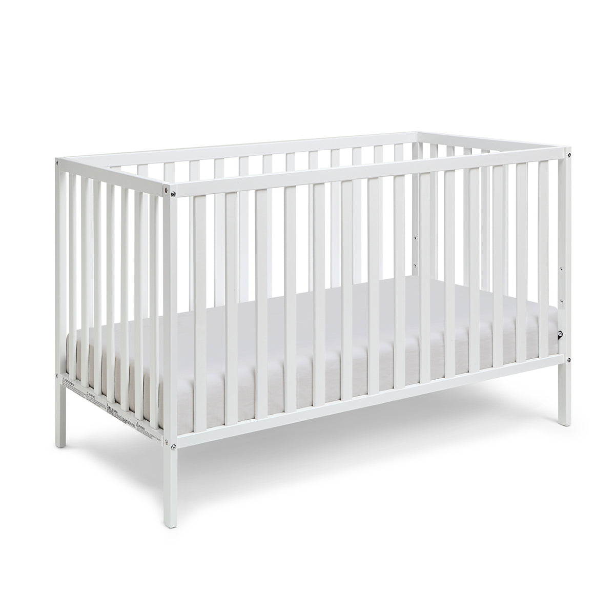 White Palmer 3-in-1 Convertible Island Crib | OROA Kids