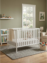 White Palmer 3-in-1 Convertible Island Crib | OROA Kids