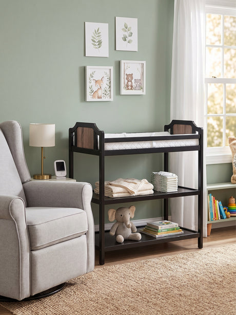 Brees Black Frame Changing Table | OROA Kids