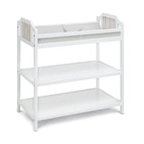 White & Graystone Brees Changing Table | OROA Kids
