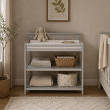 Connelly Gray Baby Changing Table Dresser | OROA Kids