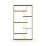 Industrial 6-Shelf Open Back Etagere Bookcase | OROA