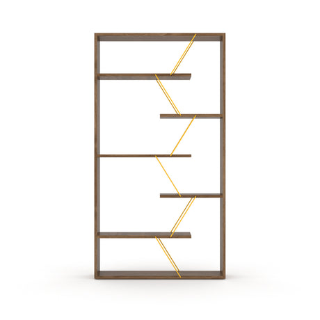 Modern European furniture - Industrial 6-Shelf Open Back Etagere Bookcase - www.oroa.com