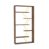 Industrial 6-Shelf Open Back Etagere Bookcase | OROA