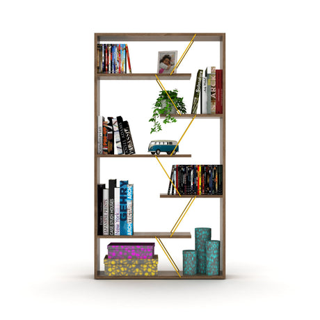 Modern European furniture - Industrial 6-Shelf Open Back Etagere Bookcase - www.oroa.com