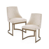 Gold Frame Dining Chairs (2) | OROA