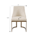 Gold Frame Dining Chairs (2) | OROA