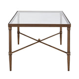 Bronze Metal Rectangle Coffee Table | OROA