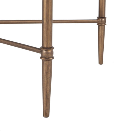 Modern European furniture - Bronze Metal Rectangle Coffee Table - www.oroa.com