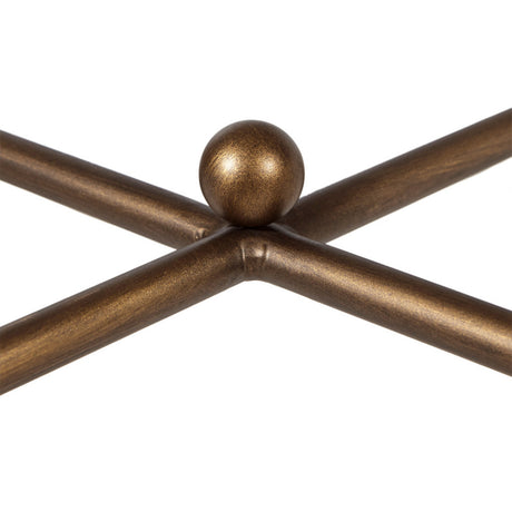 Modern European furniture - Bronze Metal Rectangle Coffee Table - www.oroa.com
