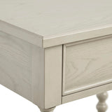 Modern European furniture - Antique Cream Solid Wood Nightstand - www.oroa.com