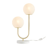 2-Light Globe Metal Table Lamp | OROA