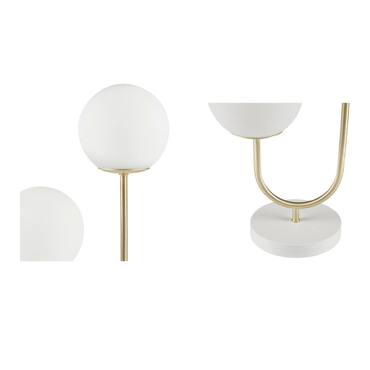 2-Light Globe Metal Table Lamp | OROA