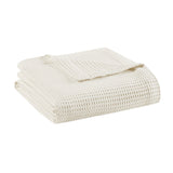 Ivory Cotton Blanket | OROA