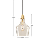 Bell Shaped Glass Pendant Light | OROA
