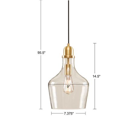 Bell Shaped Glass Pendant Light | OROA