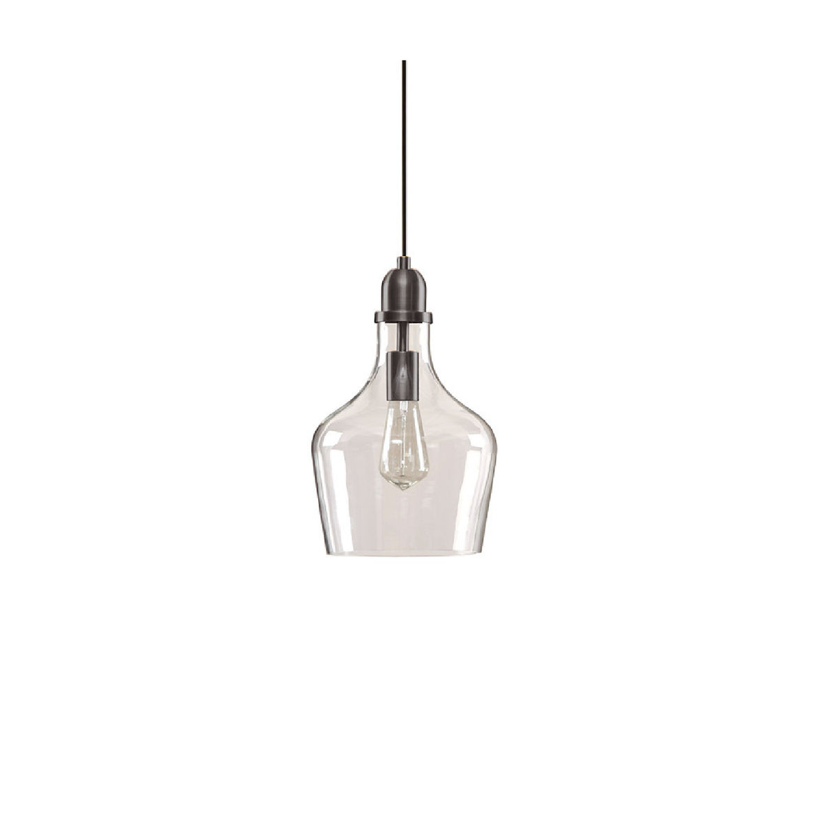 Bell Shaped Clear Glass Pendant | OROA