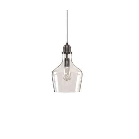 Bell Shaped Clear Glass Pendant | OROA