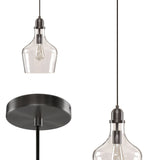 Bell Shaped Clear Glass Pendant | OROA