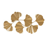 Gold Metal Ginkgo Leaf Wall Decor | OROA