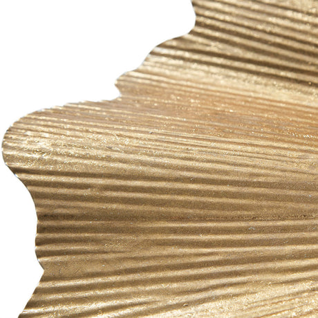 Gold Metal Ginkgo Leaf Wall Decor | OROA