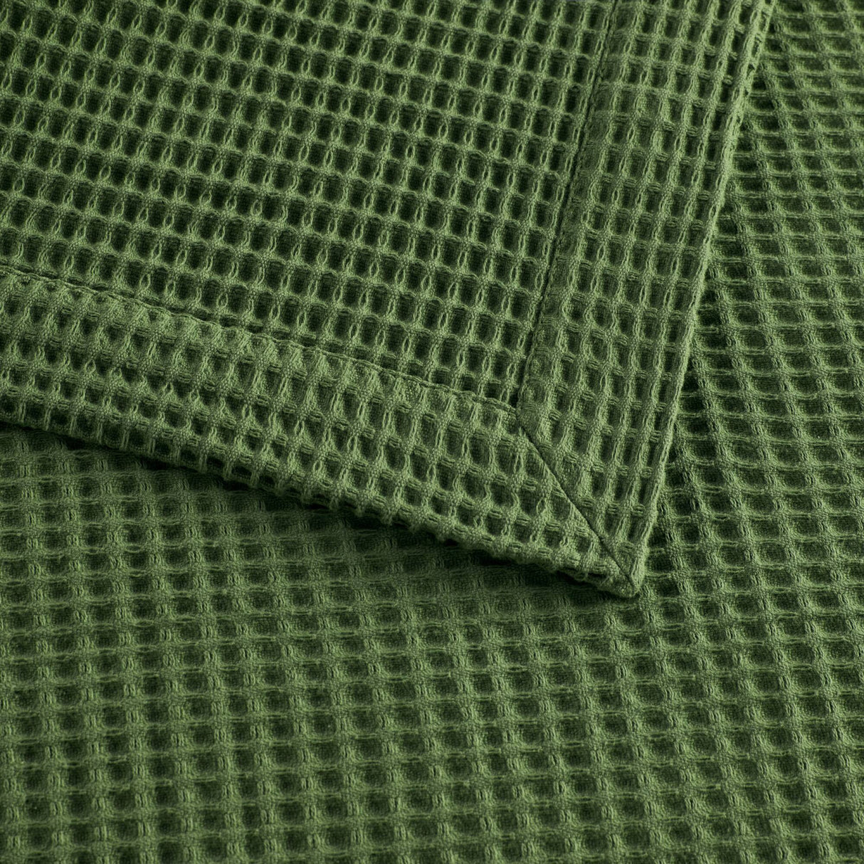 Green Cotton Blanket | OROA